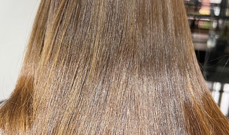 Cabelo com brilho feito no salão